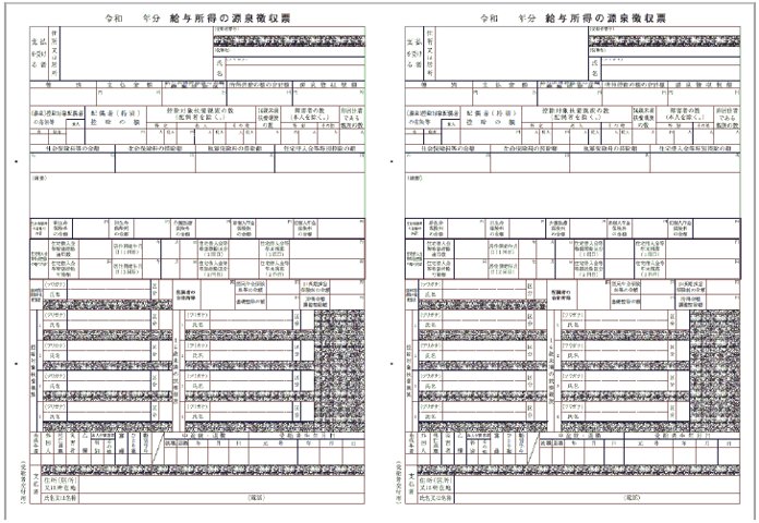 【予約商品】応研給与大臣対応　源泉徴収票　電子申告用　令和7年度提出　単票　100名