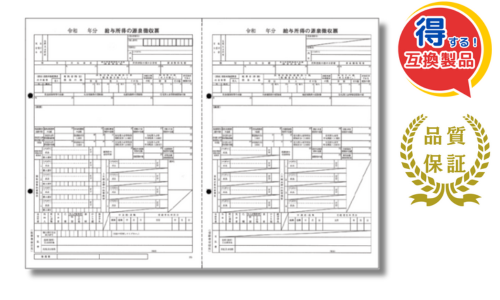 6109-G20対応 源泉徴収票(給与支払報告書無し) 100名分 BH6109ｰG24