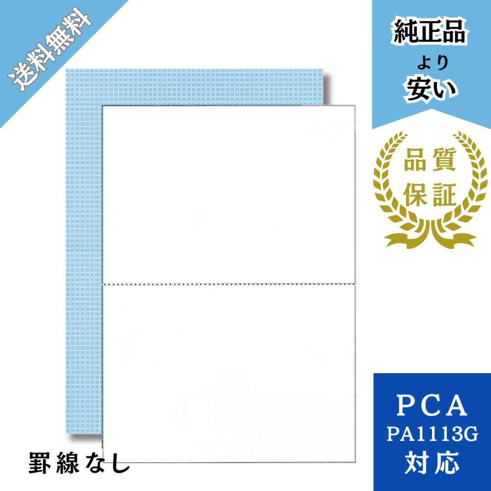 【PH1113】PA1113G対応 給与明細書単票A (罫線なし) 給与明細ドットコムオリジナル 500枚